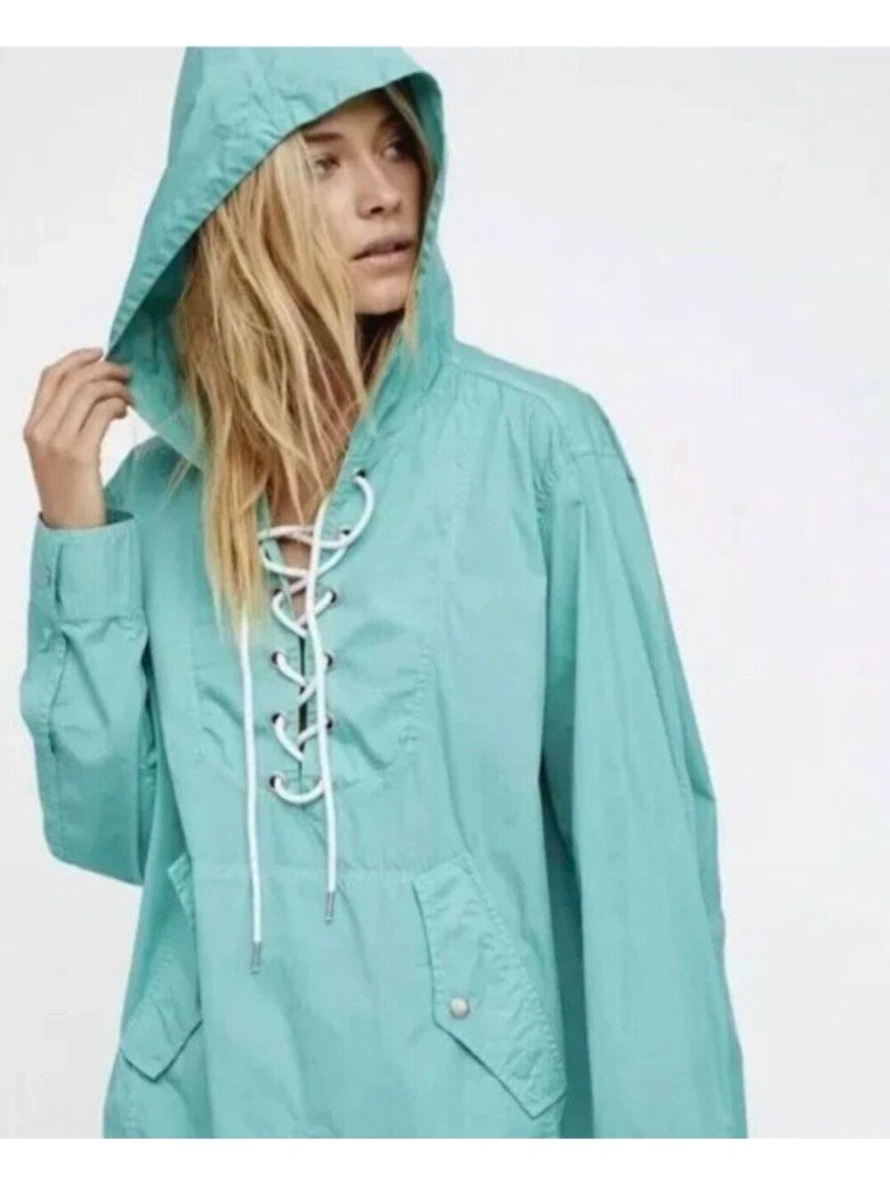 $128 |Sz.XS |Free People Poplin Pullover